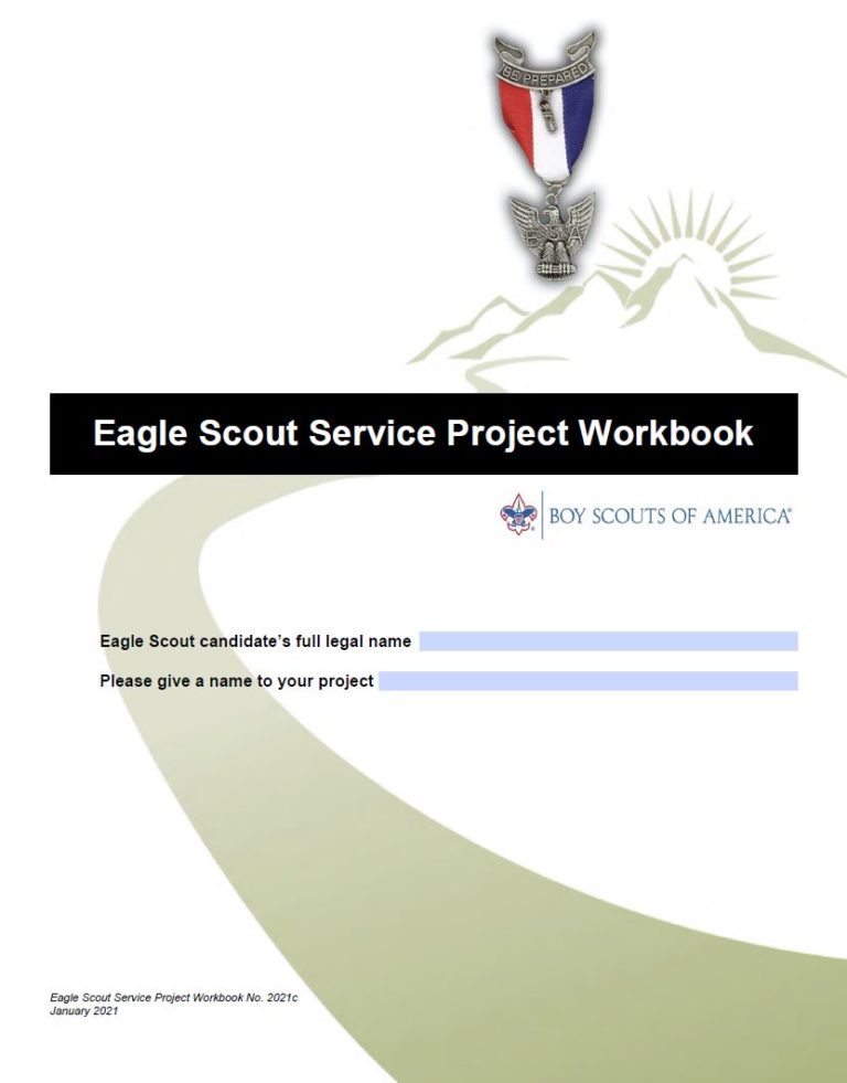 Eagle Scout Workbook Word at genholdenblog Blog